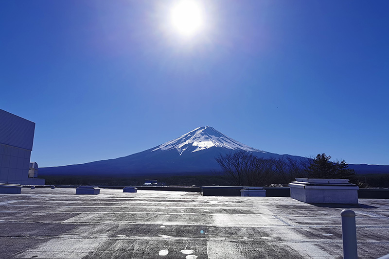 Fujisan seen from the rooftop