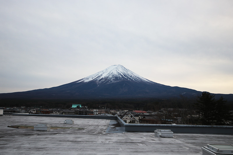 Fujisan seen from the rooftop