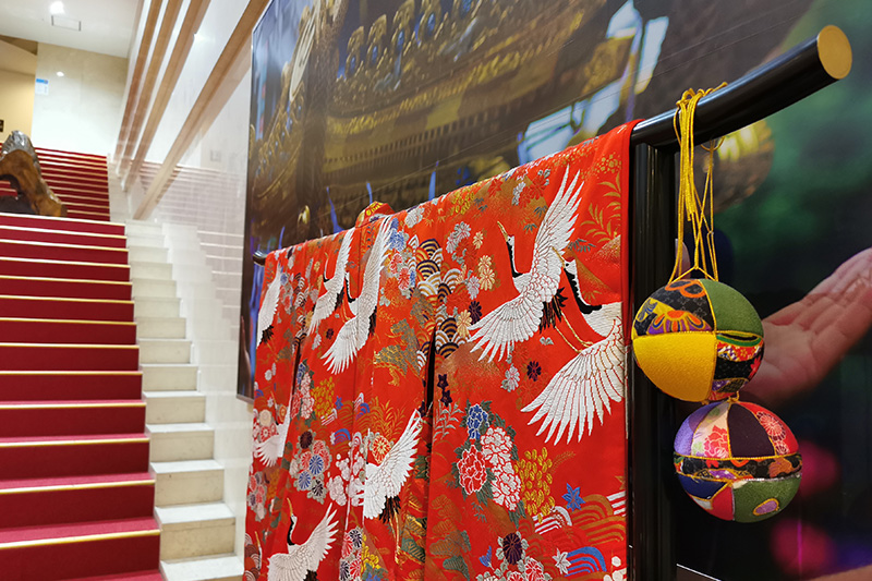 Kimono on display